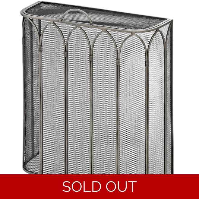 product Image for Gothic Antique Pewter Firescreen